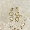 Adornia 14k Gold Plated Huggie and Stud Earring Set - 4 of 4