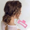 Unique Bargains Fashion Rectangle Frosted Hair Clips 1 Pc - 2 of 4