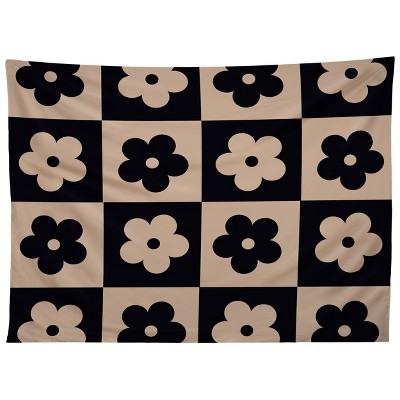 MariaMariaCreative Bloom Check Tan Tapestry - Society6
