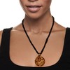 Ross-Simons Italian Leopard-Print Murano Glass Pendant Necklace With 18kt Gold Over Sterling - 2 of 4