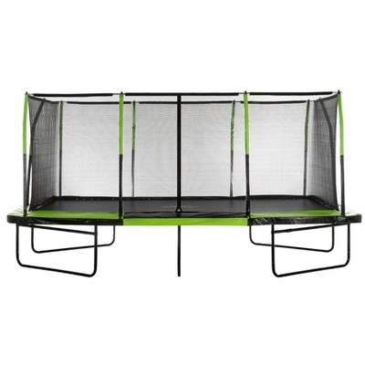 UpperBounce Easy Assemble Mega 10'x17' Trampoline with Fiber Flex Enclosure System