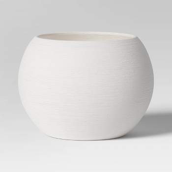 Small Ceramic Textured Planter White - Threshold™