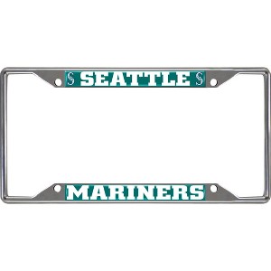 MLB Seattle Mariners Stainless Steel License Plate Frame - 1 of 3