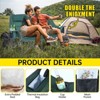 MUKE Camping Chair, Oversized Camping Loveseat for Two, XL Padded Chair with Wine Glass Holder, Cooler & Carry Bag for Outdoor Use (Green) - 4 of 4