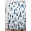 Ninola Design Watercolor Pine Spruces Christmas Shower Curtain - Deny Designs - 2 of 3