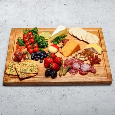 Large Acacia Wood Rectangular Charcuterie Board