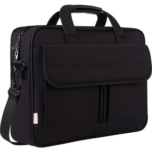 Laptop Bag 15.6 Inch, Business Briefcase Gifts for Men Women, Water Resistant Messenger Shoulder Bag with Strap - 1 of 4