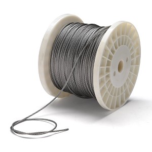 Yescom 500-ft 1/8" T316 Stainless Steel Cable 7x7 Wire Rope for Deck Railing - 1 of 4