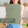 Aesthetic Blank Recipe Book with Waterproof Cover - Simplified Blank Cookbook To Write In Your Own Recipes - 4 of 4