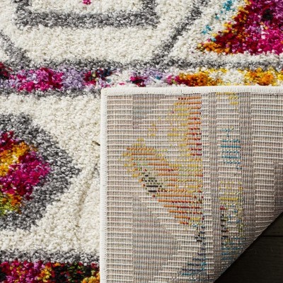 Fiesta Cream Hand-knotted Shag Square Rug 6'7"x6'7"