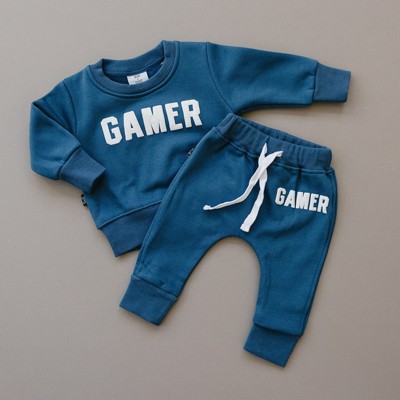 Kids Gamer Jogger Sweatsuit Set - Olive + Scout