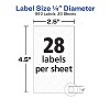 Avery Reinforcement Stickers, 1/4", 560 Total (6734) (Pack of 6) - 4 of 4