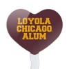Loyola University Chicago Alumni Heart Love Cupcake Picks Toppers Decoration Set of 6 - 2 of 4