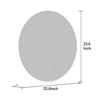 24 in. W x 24 in. H LED Rectangular Frameless Wall Mirror in Silver - 3 of 4
