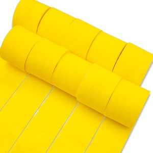 PartyWoo Crepe Paper Streamers Yellow 10 Rolls 820 ft 1.8 in x 82 Ft Roll - 1 of 4