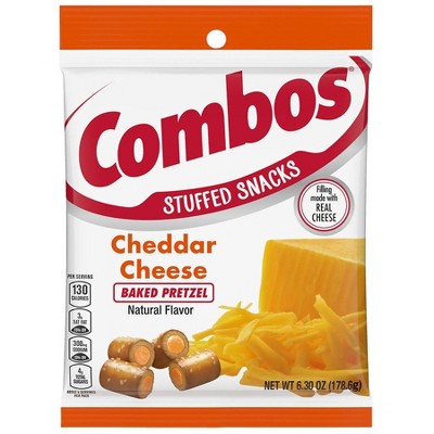Combos Stuffed Cheddar Cheese Baked Pretzel Snacks 6.3 oz