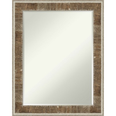 Amanti Art Beveled Bathroom Mirror - 27.5 X 21.5 Inches, Bronze Narrow Frame, Wall Mounted - View #5