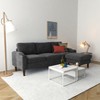 KTMBDW Convertible Sectional Sofa Couch, 3 Seat L-Shaped Sofa with Fabric Ottoman Small Couch for Small Apartments, Living Room and Office - 2 of 4