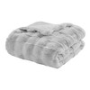 YOOCOZZ 50x60" Vivienne Faux Fur Throw Blanket - Navy - 4 of 4