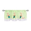 Everyday Kids Llama Llama Window Valance – Spring Green Gingham with Plaid Border, 60x15” for Baby, Toddler, and Preschool Boys & Girls - 2 of 4
