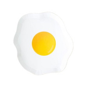 Jollity & Co. - Yolks on You Dessert Plates - Pack of 8 Paper Plates - 1 of 2