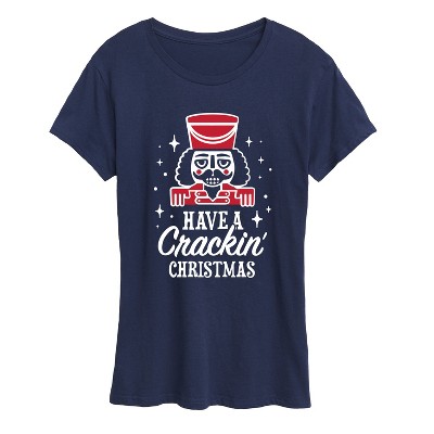 Women's - Instant Message - Crackin Christmas Short Sleeve Graphic T-Shirt