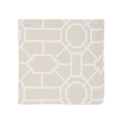 C&F Home Trellis Sandstone Cotton Napkin Set of 6