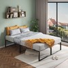 Twin Size Bed Frame Platform, 14 inch Metal Twin Bed Mattress Frame with 3 in 1 Steel Support - 4 of 4