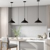 Hudson and Canal 14" Wide Pendant with Metal Shade - 3 of 4