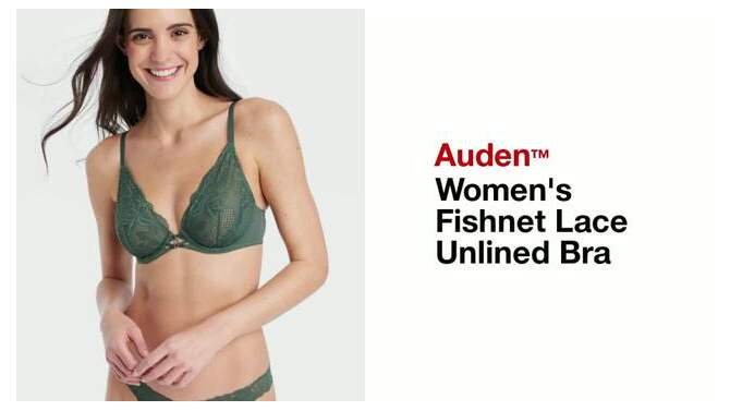 Women's Fishnet Lace Unlined Bra - Auden™, 2 of 8, play video