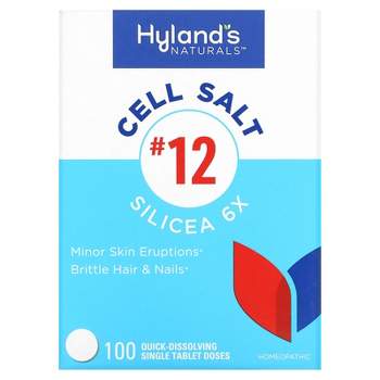 Hyland's Naturals Cell Salt #12, Silicea 6X, 100 Quick-Dissolving Single Tablet