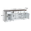 Christopher Knight Home Varesa Modern Wooden Storage TV Console with 3 Drawers, 4 Doors and Adjustable Shelves - 3 of 4