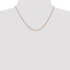 Black Bow Jewelry 1mm, 14k Rose Gold, Box Chain Necklace - 2 of 4