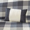 Sapphtopaz Bedding Comforter Set Quilt Set Cabin Farmhouse Style Classic Plaid Pattern Herringbone Quilt Set 6 Piece - 3 of 4