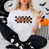 Simply Sage Market Women's Let's Go Ghouls Checkered Short Sleeve Garment Dyed Tee - 2 of 4