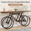 Tribesigns 70.9-inch Narrow Console Table with Bicycle Metal Base, Long Sofa Table Behind Couch for Living Room Entrance - 4 of 4