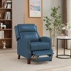 Hyleory Pushback Recliner Chair Faux Leather Armchair Push Back Recliner with Rivet Decoration Single Sofa Accent Chair for Living Room - image 2 of 4