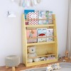 BRINJOY 3 tiers of children's bookshelves, to help organize bedrooms, playrooms and classrooms - 4 of 4