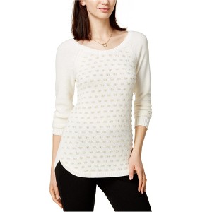 maison Jules Womens Dot Pullover Sweater - 1 of 1