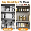 LunaLulinlk 2 Pack Under Shelf Basket, Cabinet Storage Hanging Baskets Organizer Wire Rack Shelves for Kitchen Pantry, Black - 4 of 4