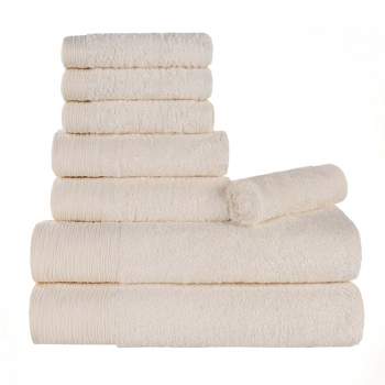 Pillow Guy Cotton and Rayon Bamboo Oversized Hand Towel, 2-Piece Set - White