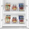 Sorbus Narrow Stackable Clear Storage Bins with Handles- for Kitchen Pantry, Freezer & Fridge Organization - 2 of 4