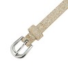 INSPIRE CHIC Women's Shinny Sparkly Bling Extra Thin Skinny PU Leather Waist Belts 1 Pc - 2 of 4