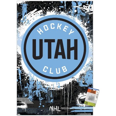 Trends International NHL Utah Hockey Club - Maximalist Logo 24 Unframed Wall Poster Prints