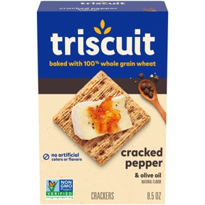 Triscuit Cracked Pepper & Olive Oil Crackers - 8.5oz - 1 of 4