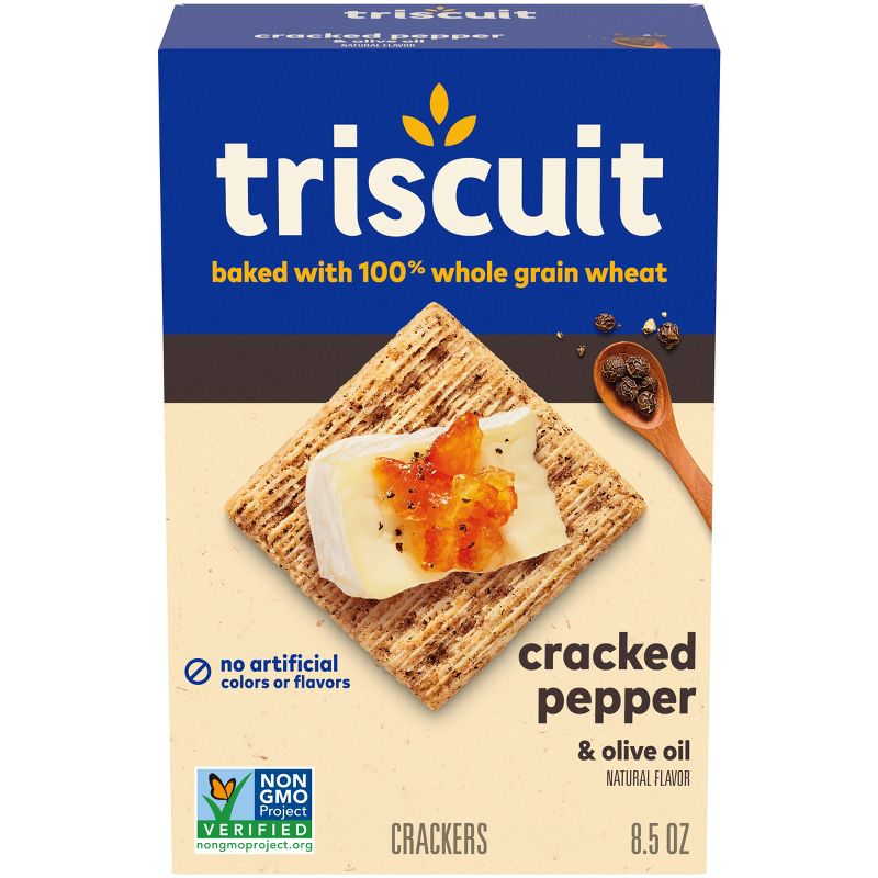 Triscuit Cracked Pepper & Olive Oil Crackers - 8.5oz, 1 of 20