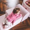 MeowBaby 3 Elements Soft Foam Blocks Playset with Velvet Cover, Lightweight & Durable Indoor Climbing Playground for Babies & Toddlers, Beige - 2 of 4