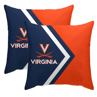 NCAA Virginia Cavaliers Side Arrow Poly Span Throw Pillow - 2pk