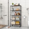 Dolonm 5 Tier Shelf Wire Shelving Unit, Adjustable NSF-Certified Metal Rack for Garage /Commercial Shelving/Bathroom/Kitchen/Office - 4 of 4