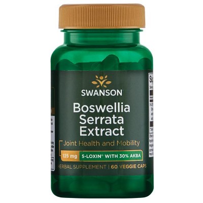 Swanson Boswellia Serrata Extract 125 mg 60 Veg Caps.